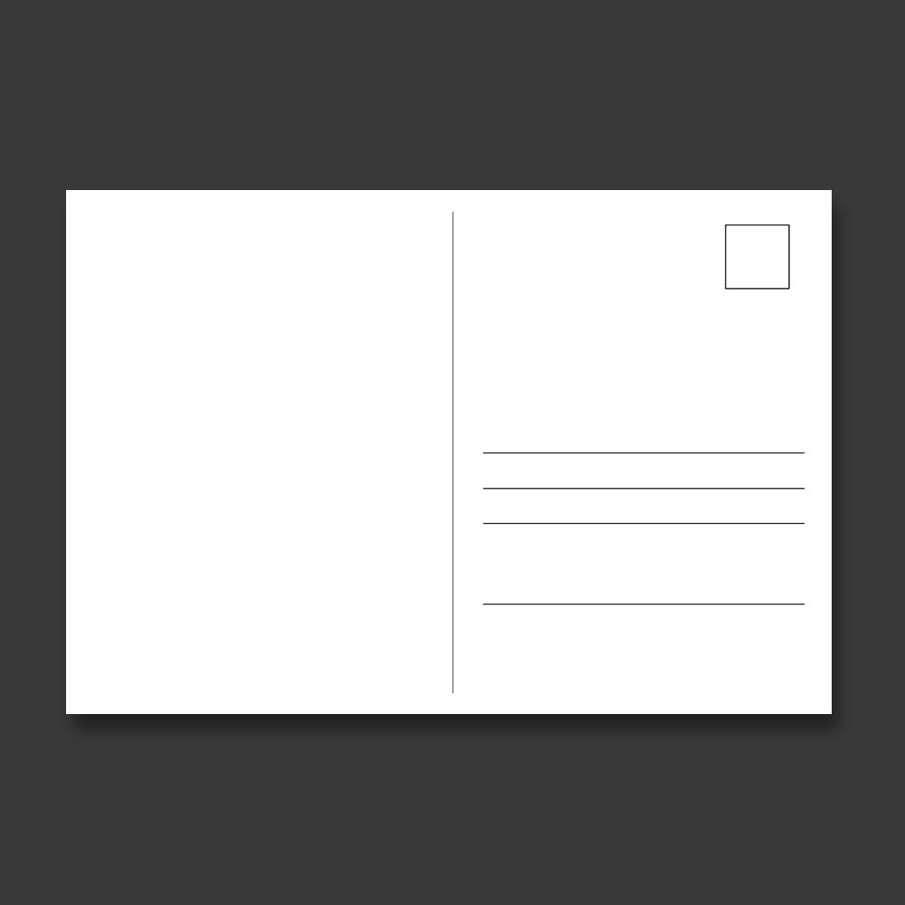 Glaspostkarte Blanko Template